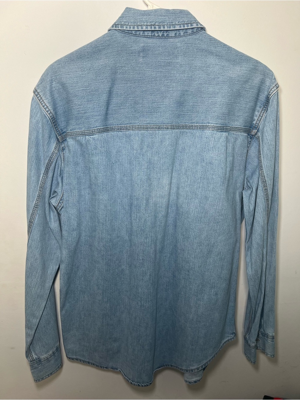 Levi Strauss Signature Light Wash Denim Button Down Shirt Size S - Picture 12 of 16